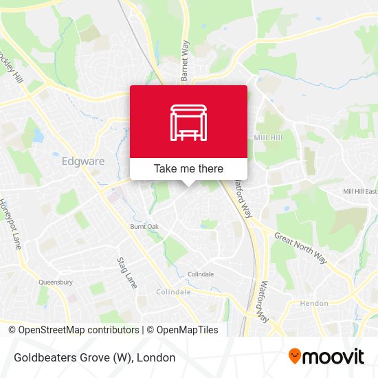 Goldbeaters Grove (W) map