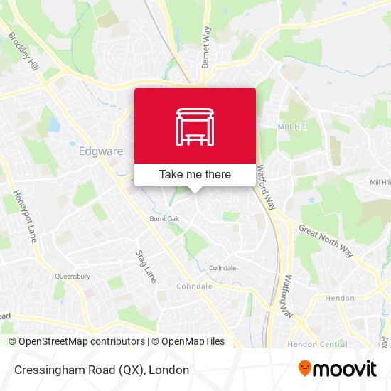 Cressingham Road (QX) map