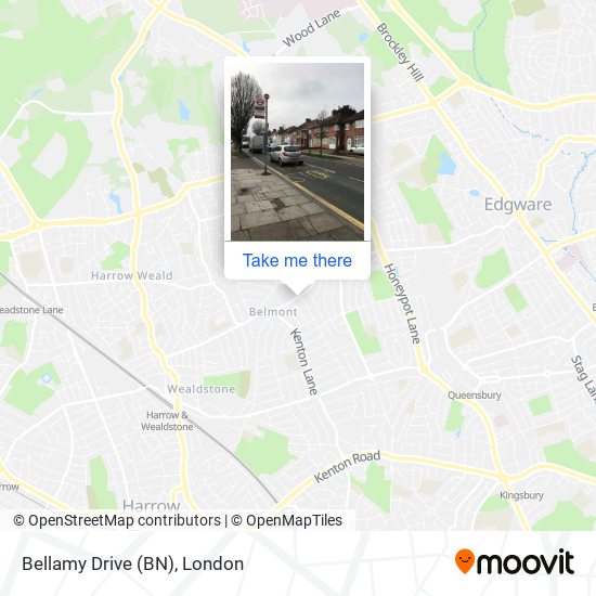 Bellamy Drive (BN) map