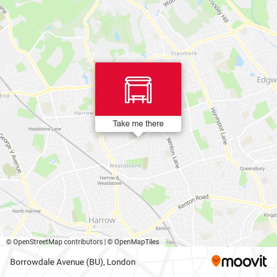 Borrowdale Avenue (BU) map