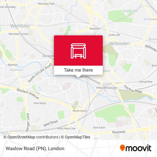 Waxlow Road (PN) map