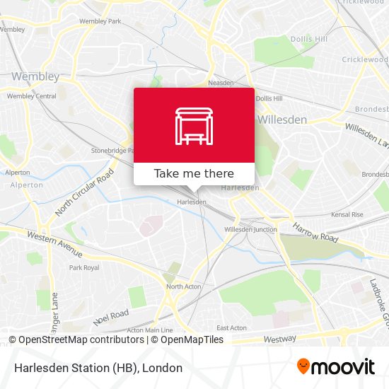 Harlesden Station (HB) map