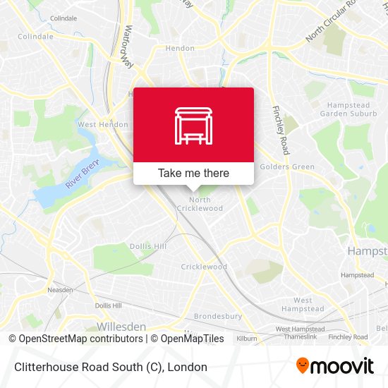 Clitterhouse Road South map