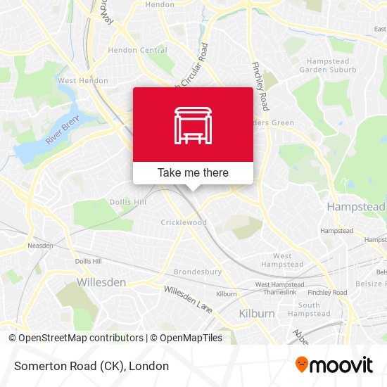 Somerton Road (CK) map