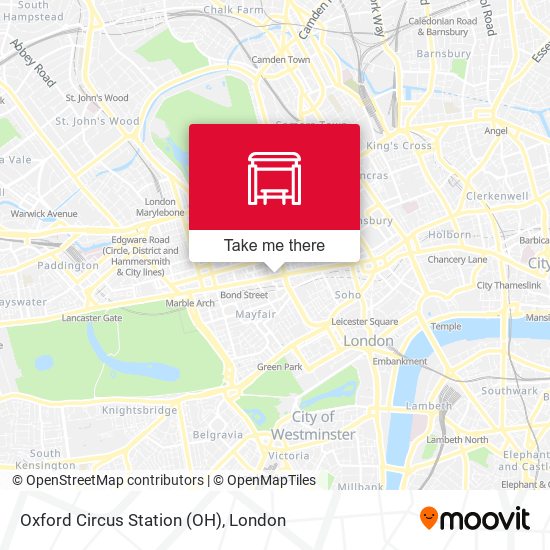 Oxford Circus Station (OH) map