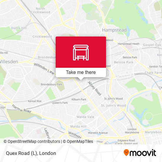 Quex Road (L) map