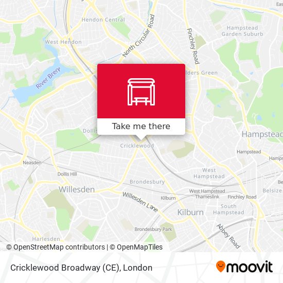 Cricklewood Broadway (CE) map