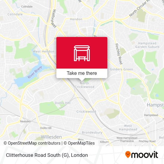 Clitterhouse Road South (G) map