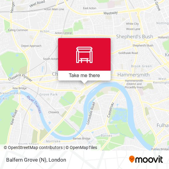 Balfern Grove (N) map
