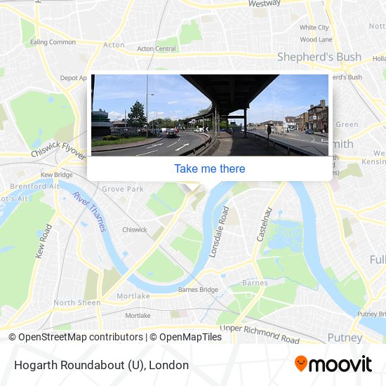 Hogarth Roundabout (U) map