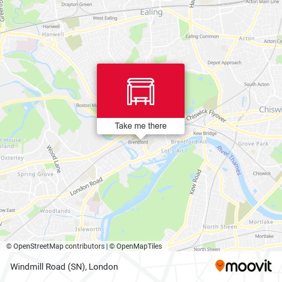 Windmill Road (SN) map