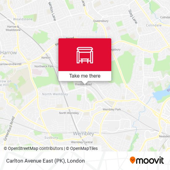 Carlton Avenue East (PK) map