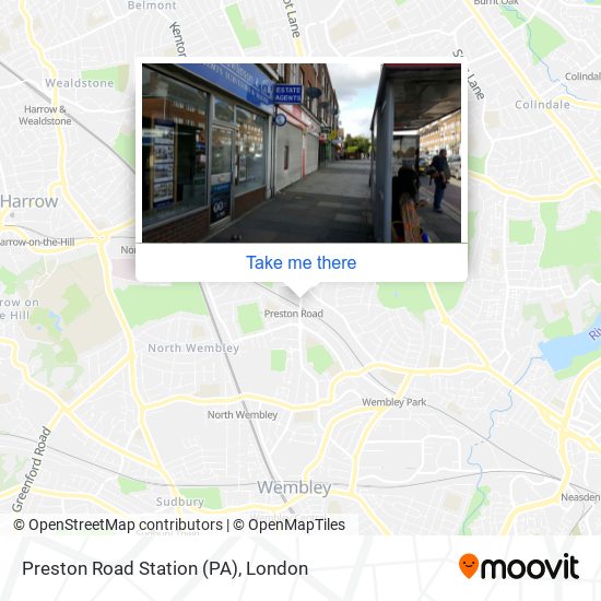 Preston Road Station (PA) map