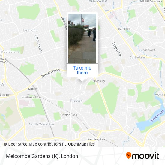 Melcombe Gardens (K) map