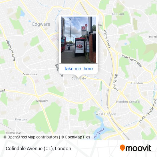 Colindale Avenue (CL) map