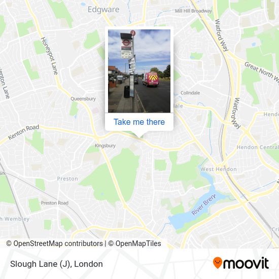 Slough Lane (J) map
