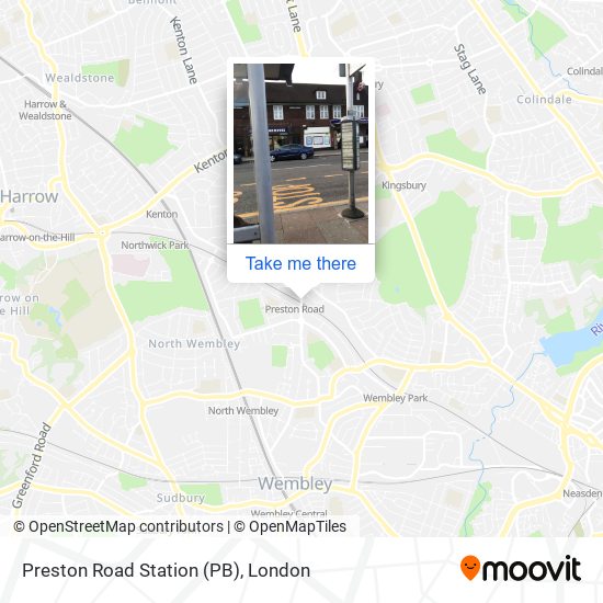 Preston Road Station (PB) map