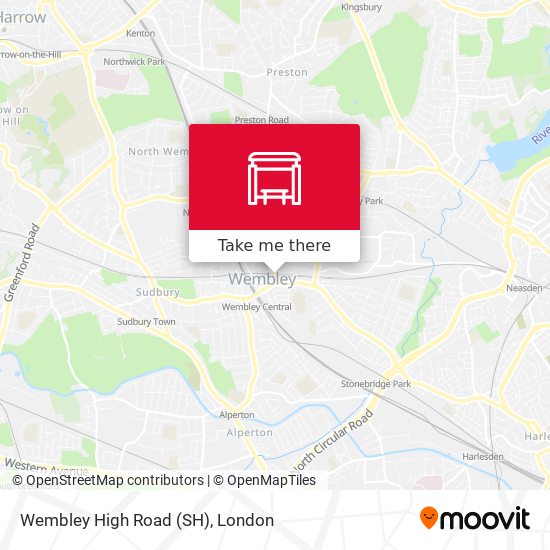 Wembley High Road (SH) map