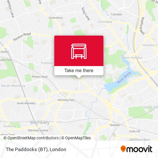 The Paddocks (BT) map