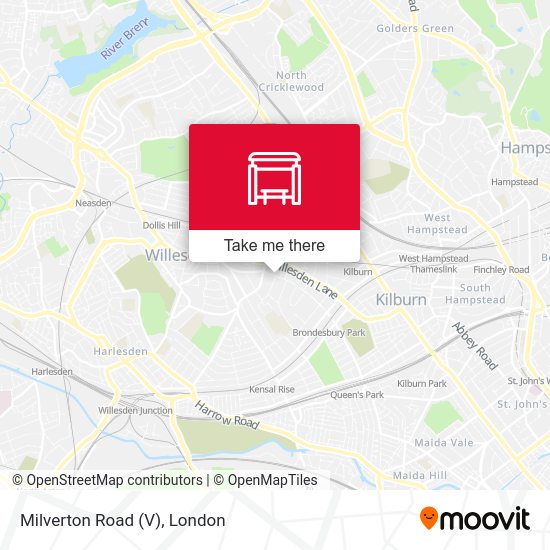 Milverton Road (V) map