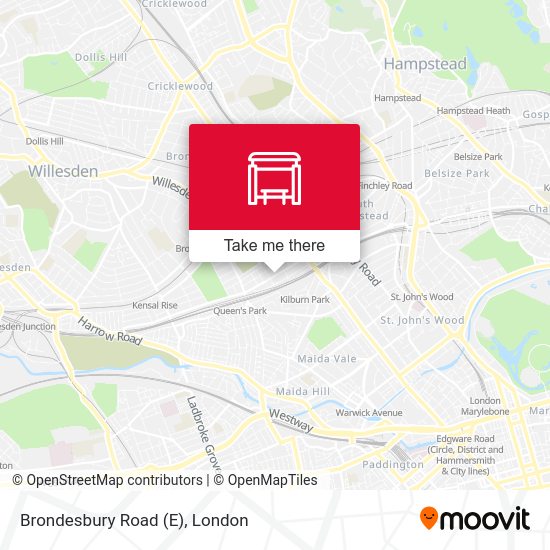 Brondesbury Road (E) map