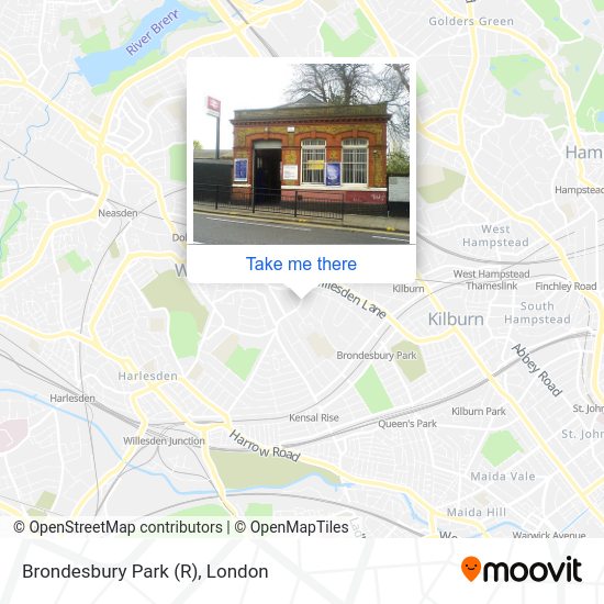 Brondesbury Park (R) map