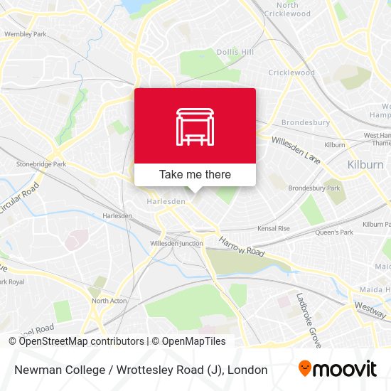 Newman College / Wrottesley Road (J) map