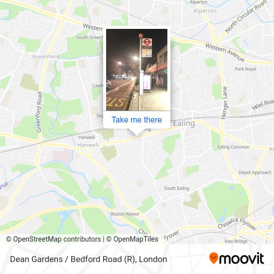 Dean Gardens / Bedford Road map