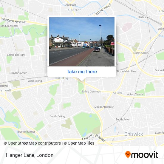 Hanger Lane map