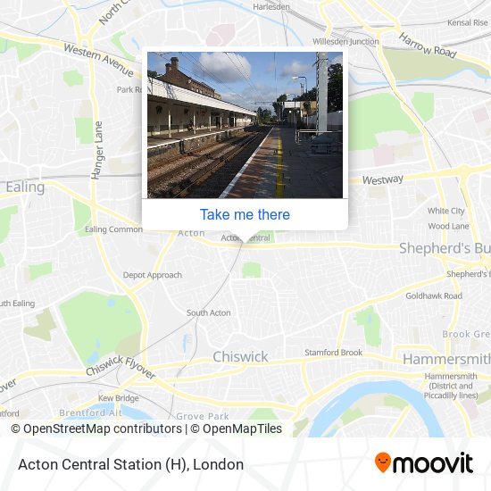 Acton Central Station (H) map