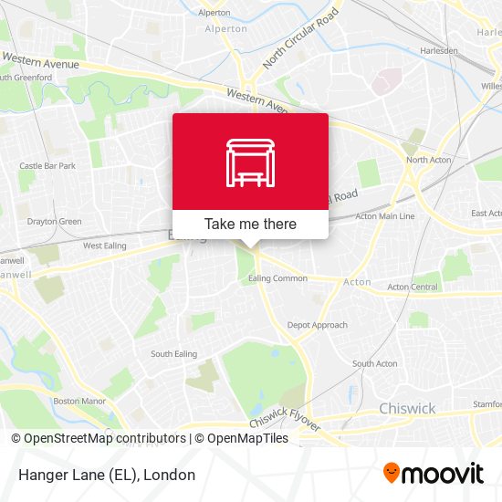 Hanger Lane (EL) map