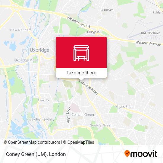 Coney Green (UM) map