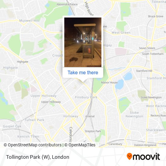 Tollington Park (W) map