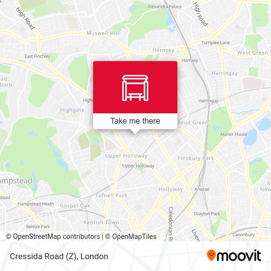 Cressida Road (Z) map