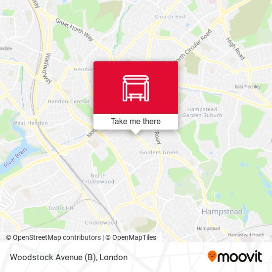 Woodstock Avenue (B) map