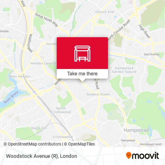 Woodstock Avenue (R) map