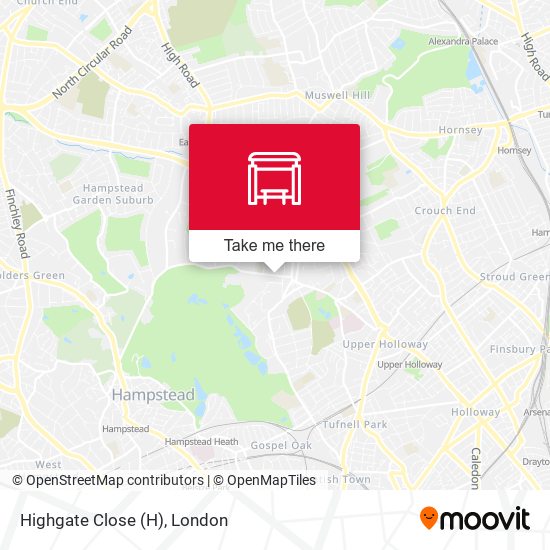 Highgate Close map