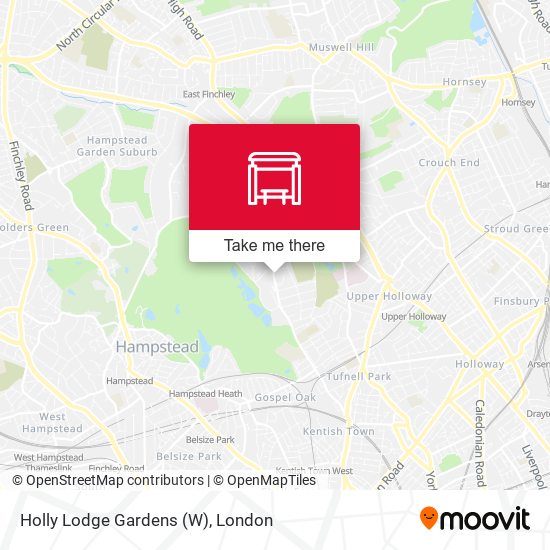 Holly Lodge Gardens (W) map