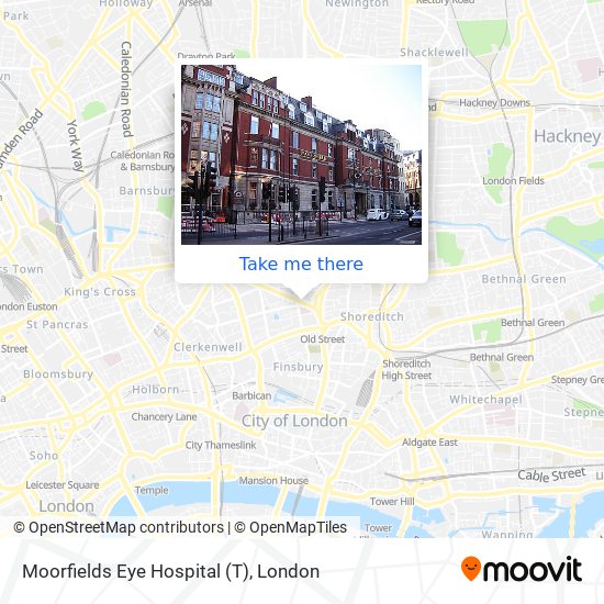 Moorfields Eye Hospital (T) map