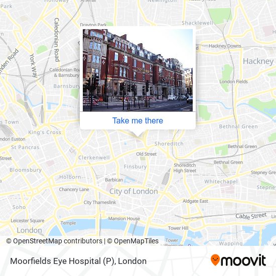Moorfields Eye Hospital (P) map