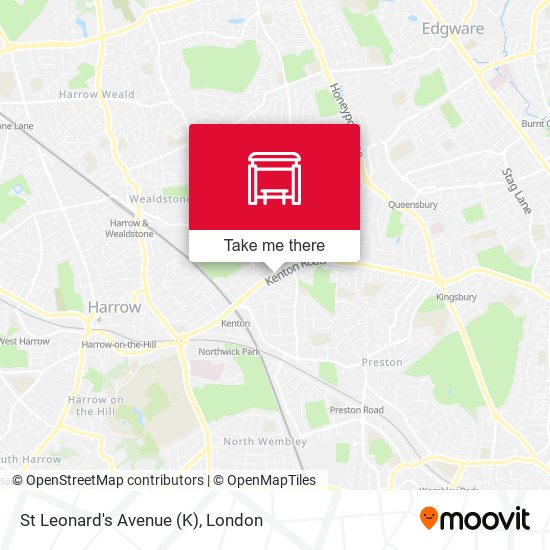 St Leonard's Avenue (K) map