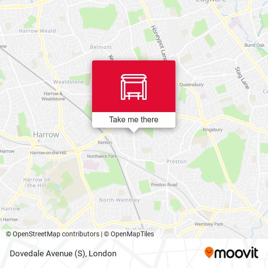 Dovedale Avenue (S) map