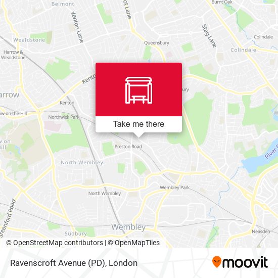 Ravenscroft Avenue (PD) map