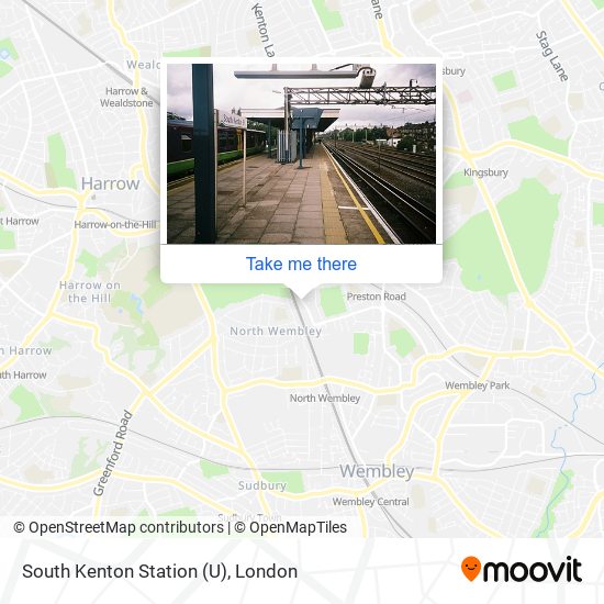 South Kenton Station (U) map