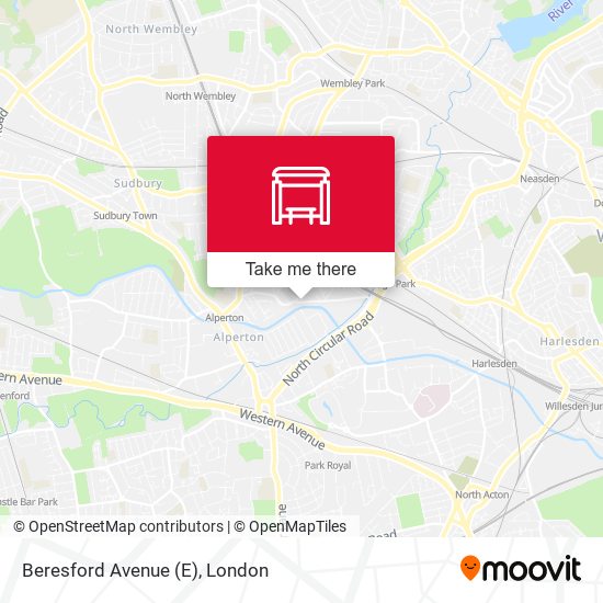 Beresford Avenue (E) map