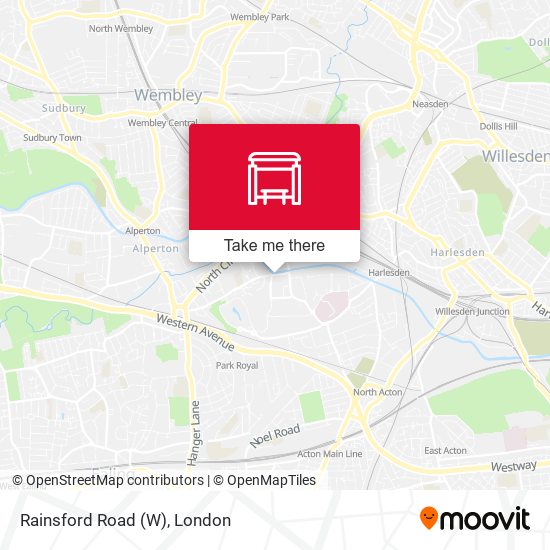 Rainsford Road (W) map