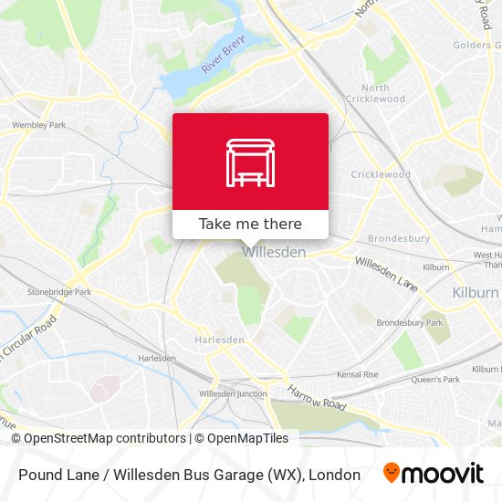 Pound Lane / Willesden Bus Garage (WX) map
