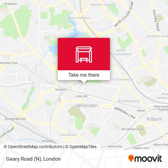 Geary Road (N) map