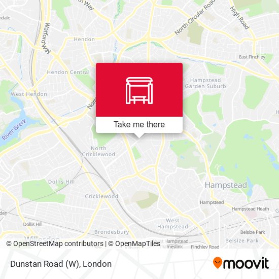 Dunstan Road (W) map