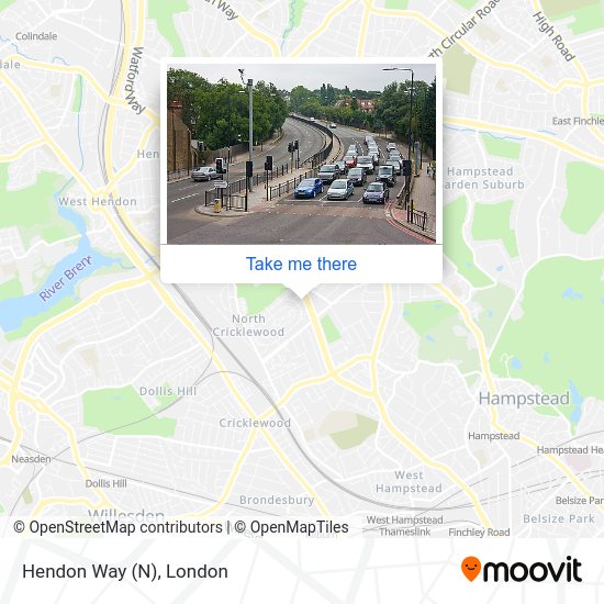 Hendon Way (N) map